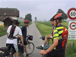 Following Route 3 at Wurmistrasse, Rothenburg, 5.5 miles into the ride